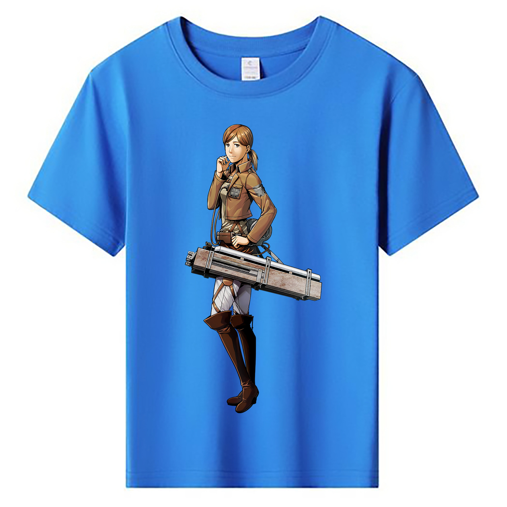 （画像用） 進撃の巨人 Attack on Titan 綿100％キッズTシャツ（フロントプリント）